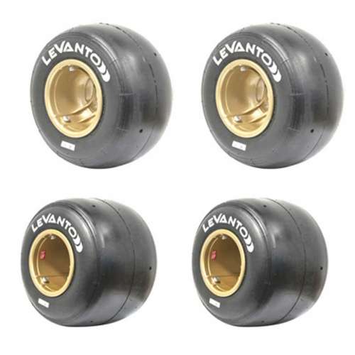 LEVANTO tires Slick KRT, SET = 2 pcs. 4.50 / 2 pcs. 7.10 ROK Jun./Sen.