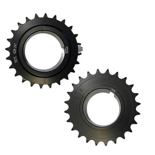 Zahnkranz aus Aluminium für  428 Kettenteilung (Schaltkart) Ø50. 23 bis 27 Zähne.