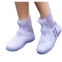 Regenschuhe aus Silicon mit Druckknopf  ideal  für den Kartsport Farbe: Transparent